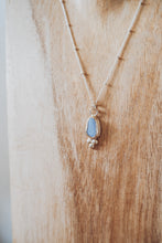 Load image into Gallery viewer, Pale Blue Milk Sea Glass Necklace
