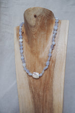 Load image into Gallery viewer, Blue Lace Agate Pebble Necklace