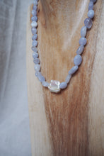 Load image into Gallery viewer, Blue Lace Agate Pebble Necklace