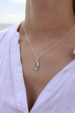 Load image into Gallery viewer, Pale Blue Milk Sea Glass Necklace