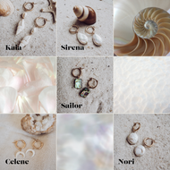 Pearl Hoop Pendants
